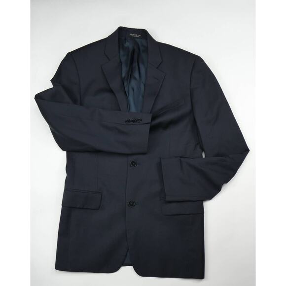 $498 John Varvatos Wool sport coat Blazer, 36R, navy